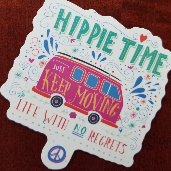 *Brand New!* 7 piece hippie sticker pack - Picture 3 of 8